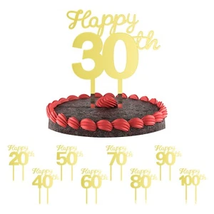 Acrylic Material Cake Decoration Birthday Man Woman Birthday Decoration Cake - Picture 1 of 50