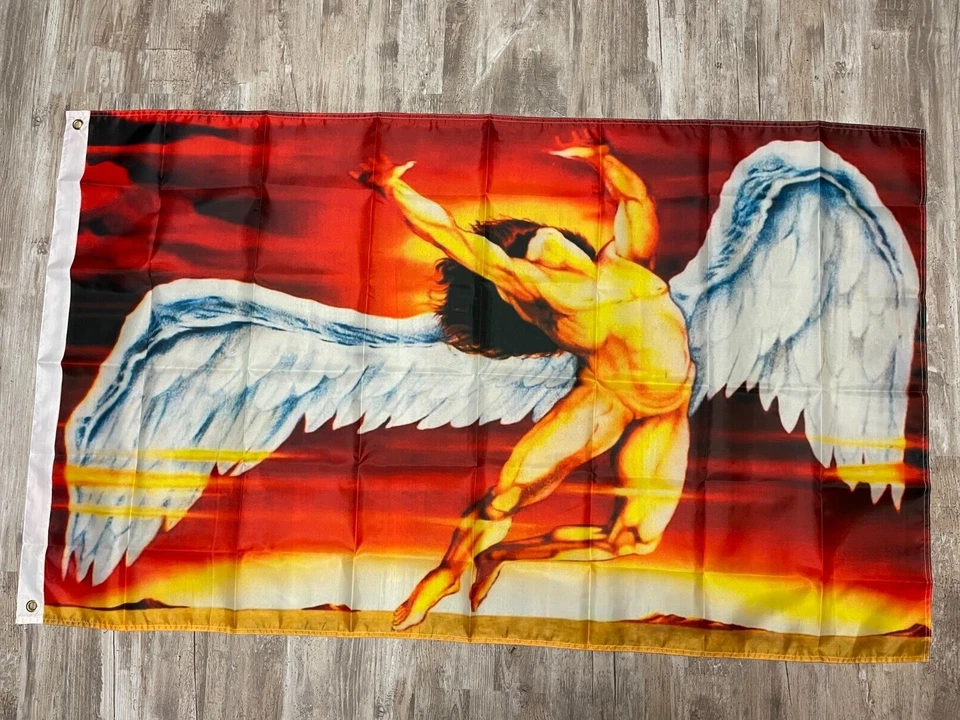 Bandera Bandera Led Zeppelin ROCK BAND (Ícaro) 3x5 VENDEDOR DE EE. UU. Foto 1 de 1