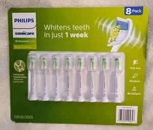 Phillips Sonicare 8er Pack Ersatzbürstenköpfe mit Diamond Clean Neu mit Etikett - Bild 1 von 2