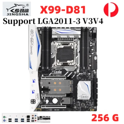 JINGSHA Motherboard Set X99 D8I Support DDR4 Memory PC LGA2011-3 V3V4 Desktop - Image 1 of 4