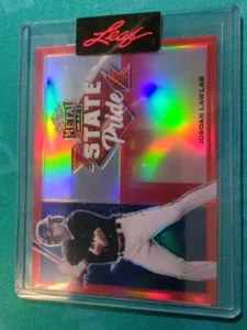 2023 Leaf Metal Draft Jordan Lawler NSCC Conv State Pride Red 1/1 Proof! Arizona - Picture 1 of 3