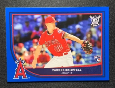 2018 Topps Big League Blue #247 Parker Bridwell RC Angels - Image 1 of 2