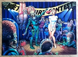 2012 Topps Mars Attacks Card 86 WET T-SHIRT CONTEST. - Picture 1 of 3