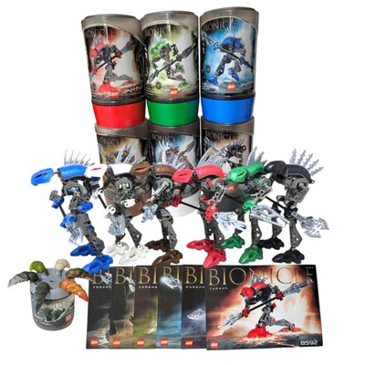 LEGO Bionicle Lot Rahkshi Ultimate Kit W/Kraata Canisters & Manuals 2003 - Image 1 of 4