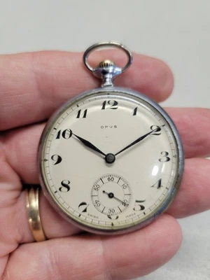 1940 s Opus pocket watch, swiss made from the 1940 -50 era - Image 1 of 4