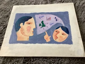 Rare Miles Aldridge Original Early Graphic Art From 80’s Money Talks Collage 4 - Picture 1 of 4