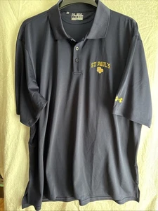 'St. Paul's Under Armour Golf Polo Herren Gr. 2XL Dunkelblau Heat Gear - Bild 1 von 7