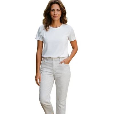 J. Jill Denim Slim Ankle Jeans 14 Floral Print Coastal Cowgirl Western Comfy - Image 1 of 4