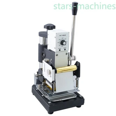 Máquina de estampado en caliente de papel PVC Máquina de estampado de código convexo de tarjetas de PVC Foto 1 de 4