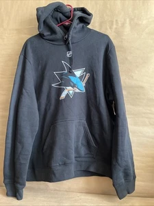 Sudadera con capucha para hombre Fanatics negra San Jose Sharks talla XL - Imagen 1 de 6