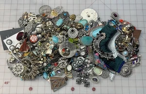 Jewelry Lot Scrap Harvest Repurpose Craft Over 6 lbs - Picture 1 of 5