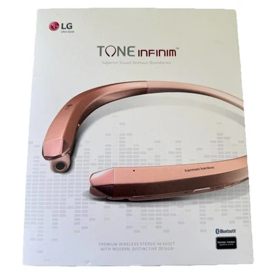LG Tone Infinim HBS-910 Rose Gold Bluetooth earphone - Image 1 of 4