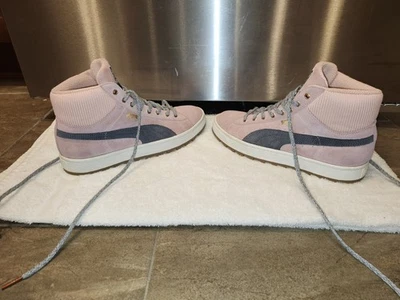 Puma Suede Women’s 7.5 High Top Shoes Hightop Pink.  FREE SHIPPING!! ⚡️⚡️⚡️⚡️⚡️ - Image 1 of 4