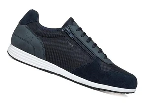 GEOX SCARPE SNEAKERS CON ZIP UOMO ESTATE U55LLB 01422 C4002 ARTHIEN BLU NAVY - Imagen 1 de 7