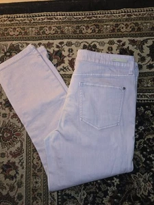Pilcro and the Letterpress Stet Fit Cropped Jeans Size 30 Lavender Denim NWOT - Picture 1 of 11