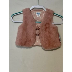 Luli & Me Weste Gr. 18 Monate flauschig rosa Bommel Kätzchen innen Neu mit Etikett - Bild 1 von 8