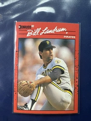 1990 Donruss - Bill Landrum #668 - Image 1 of 4