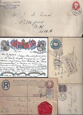 UK GB 1890's 1930's COLLECTION OF 10 COMMERCIAL COVERS INCLUDING Q VICTORIA K ED - Image 1 of 4