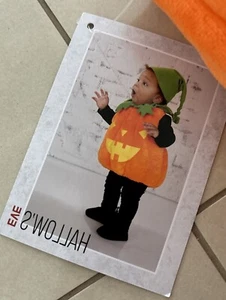Children’s Babies Halloween Pumpkin Costume 6-9 Months Padded - Picture 1 of 10