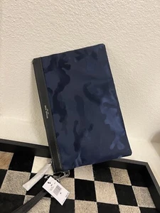 NWT New Michael Kors Men's Kent Zip Travel Pouch Bag Case Nylon Camo Blue  $98 - Picture 1 of 5
