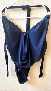 BAR 111 6MBDX13M Black Luxurious One Piece Swimsuit Size M $88 #58 - Picture 1 of 3