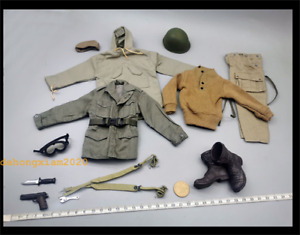Combinaison soldat tranchée échelle 1/6 manteau masculin M43 uniforme pour figurines articulées poupée