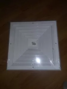 Diffusore d'aria da soffitto Hart & Cooley bianco (serie A504MS) misure 15x15 - Foto 1 di 4
