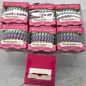 7 x 5er Packungen (35 insgesamt) Brush Works Wonder Bobble große spiralförmige Form JOST SET - Bild 1 von 8