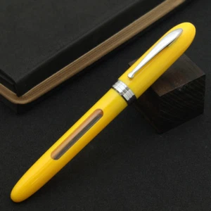 Sheaffer School Fountain Pen Yellow & Clear Transparent Window Fine Pt New Usa - Picture 1 of 12