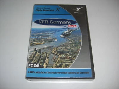 VFR Germany NORTH PC DVD Add-On Erweiterung Microsoft Flight Simulator X FSX - NEU - Bild 1 von 2