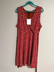 41 Weißdorn Red Dot Kunsthalstuchkleid - Größe XXL - leicht Sommer schmeichelhaft - Bild 1 von 3