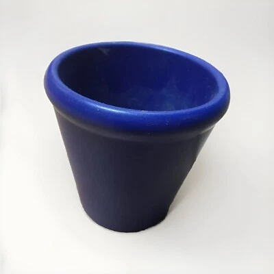 Pflanzen Übertopf Blumentopf Lilablau 7cm Keramik - Bild 1 von 4