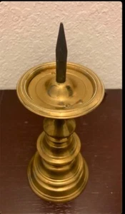 Virginia Metalcrafters Colonial Williamsburg Restoration Spiked Candle Holder - Picture 1 of 8
