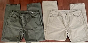 Dockers D3 5-Pocket klassische Passform für Herren 2010 x 34 (2er-SET) BRAUN & HELLBRAUN HOSE - Bild 1 von 11