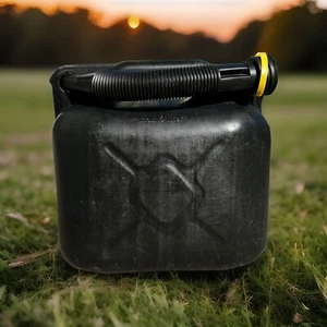 ⚫️ Kanister Benzinkanister  5 L Schwarz Robust mit Schlauch ⚫️ - Bild 1 von 6