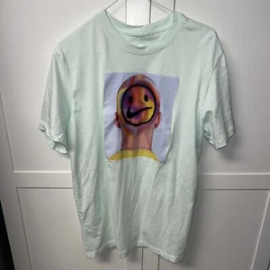 Have a Nike Day white black swoosh t shirt Smiley Face logo tie dye hair cut M - Picture 1 of 6