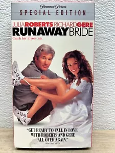 Vtg 2000 Runaway Bride VHS Movie With Julia Roberts & Richard Gere - Picture 1 of 9
