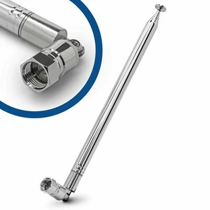 98 cm Antena Telescópica Repuesto Conector F DAB FM FM AM Auto Audio - Imagen 1 de 5