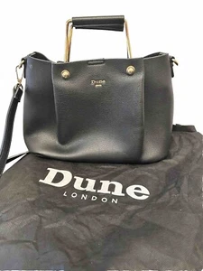 Dune Black Leather Shoulder Bag - Picture 1 of 2