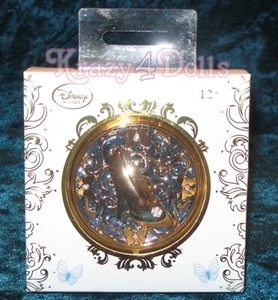 Disney Live Action Movie Collection Cinderella Slipper Compact Mirror New! - Picture 1 of 3