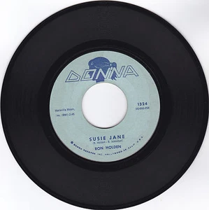 RON HOLDEN-DONNA 1324 R&B TEEN ROCKER 45RPM SUSIE JANE /GEE BUT I'M LONESOME VG+ - Picture 1 of 1