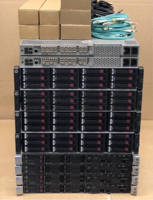 HP MSA 2040 DL360 G8 10Gbit iSCSI 132TB Mixed SSD & SAS 80 Core 1TB Server SAN - Image 1 of 2