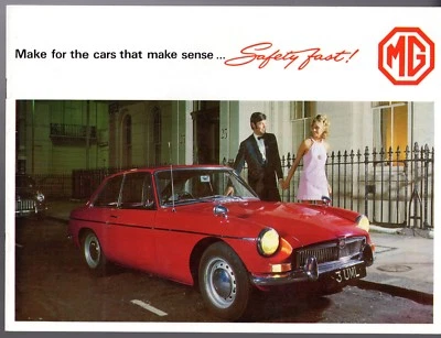 MG Range 1968-1969 UK Market Sales Folleto Midget, 1300, MGB y MGC Foto 1 de 4