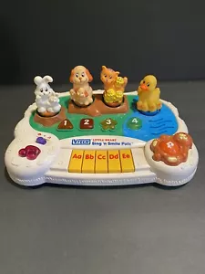 VTech Little Smart SING N SMILE PALS Musical Keyboard - 4 Melodies 4 Animals - Picture 1 of 4