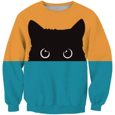 Harajuku Kawaii моды Cat толстовка с длинным рукавом осень Jpop Mori стиль - Изображение 1 из 4