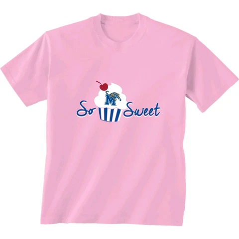 New World Graphics NCAA Memphis Tigers Kids Cupcake Short Sleeve Tee Cover