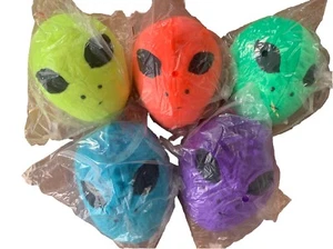XYZ Plush Alien Head Plush Toy Pillow Lot X 5 Sealed New Vintage - Picture 1 of 9