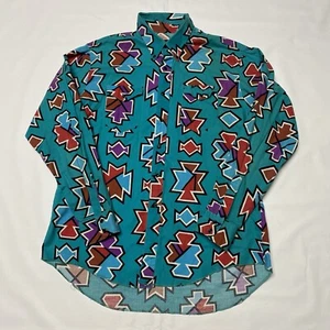 Vintage Wrangler Brushpopper Western Cowboy Regular Fit X Long Tails Hemd 17,5 36 L - Bild 1 von 13