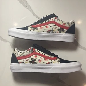 VANS X Stranger Things Shoes Old Skool Hellfire Club Men Size 7 Women 8.5 NWOT - Picture 1 of 9