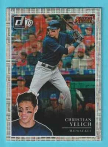 2019 Panini Donruss Action All-Stars VECTOR Christian Yelich Brewers #AA13 - Picture 1 of 2